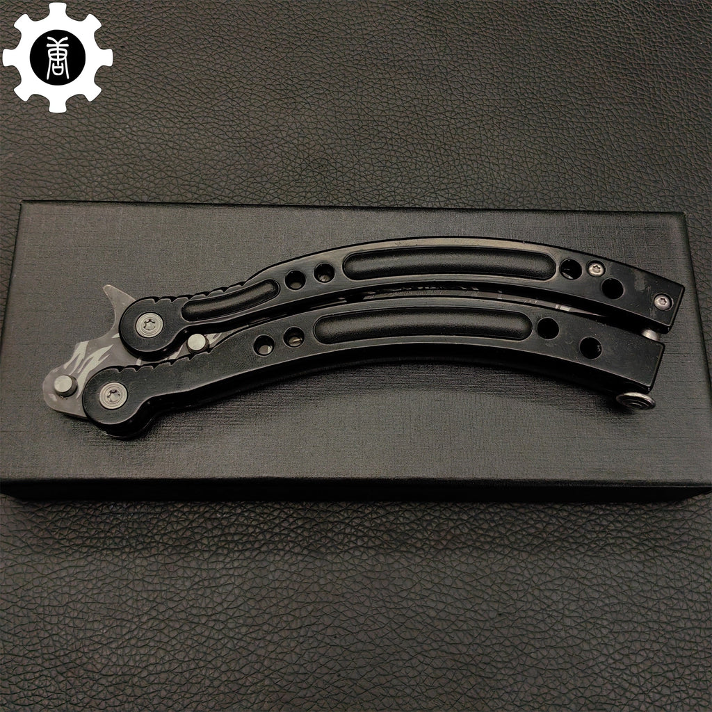 Howl Balisong Metal Butterfly Knife Game Prop