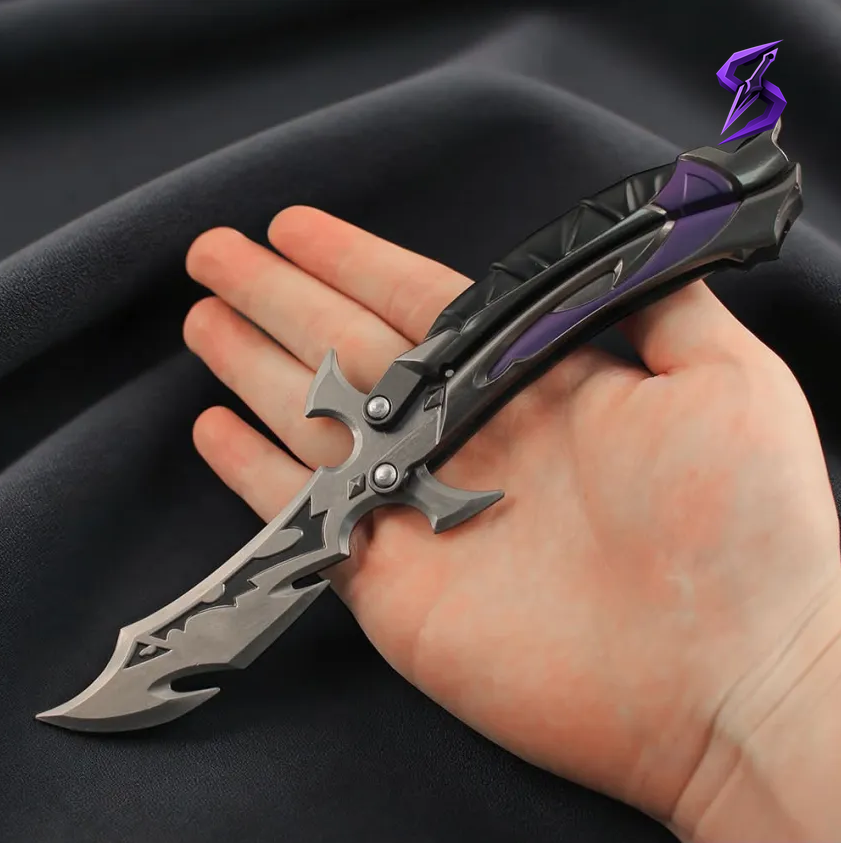Réplique balisong Reaver 3.0, détail de la construction du manche