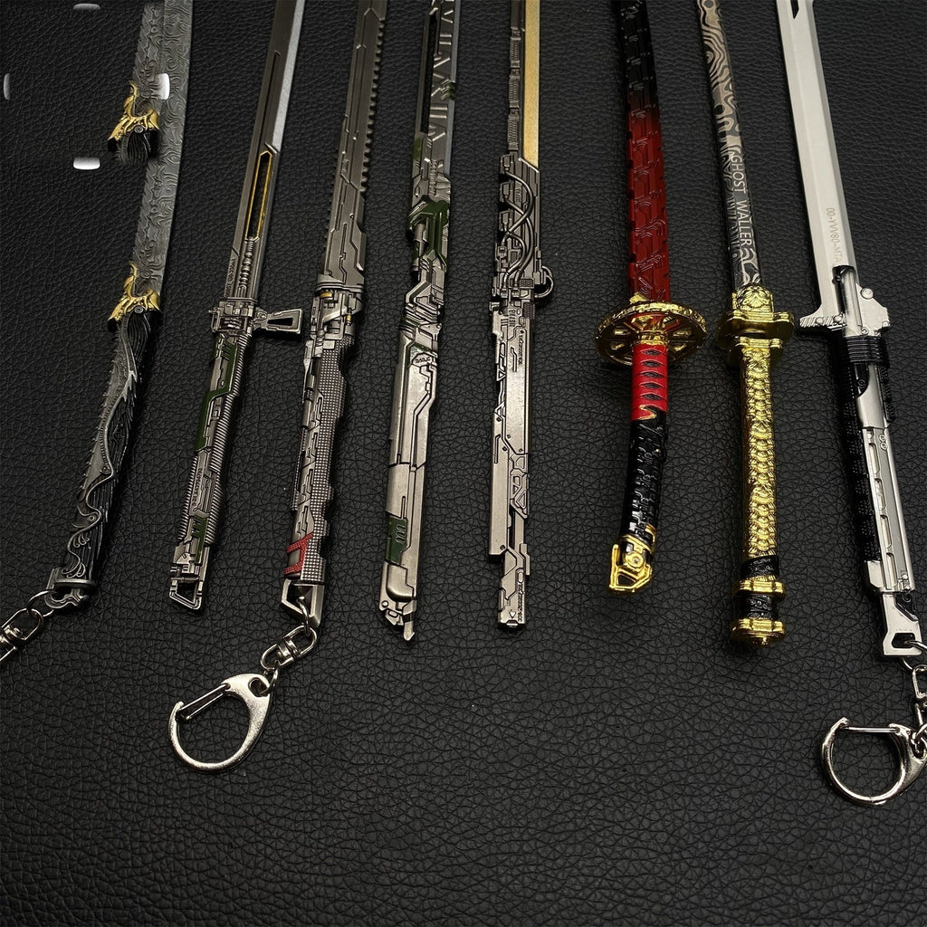 Hot Game TCGR Mini Katanas Metal Replica 8 Options