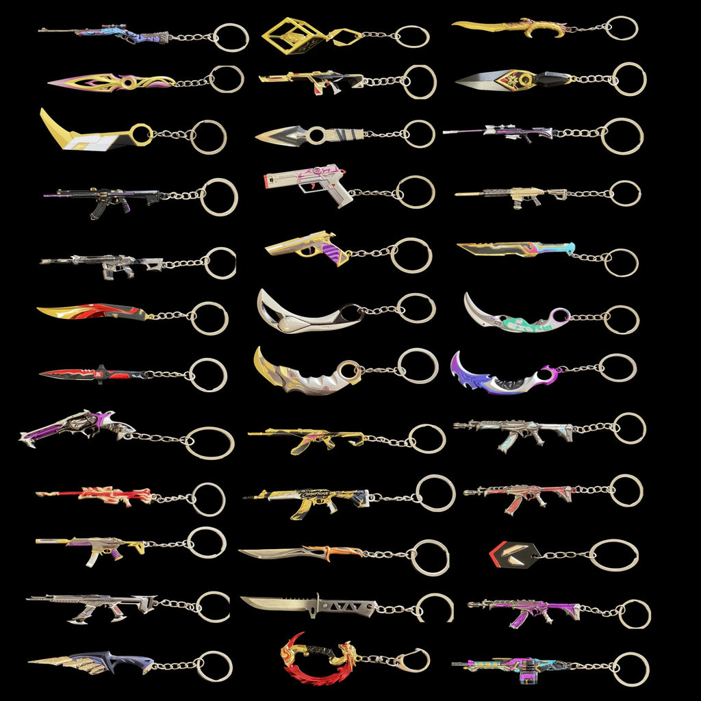 Ensemble de pendentifs minuscules porte-clés Val en métal