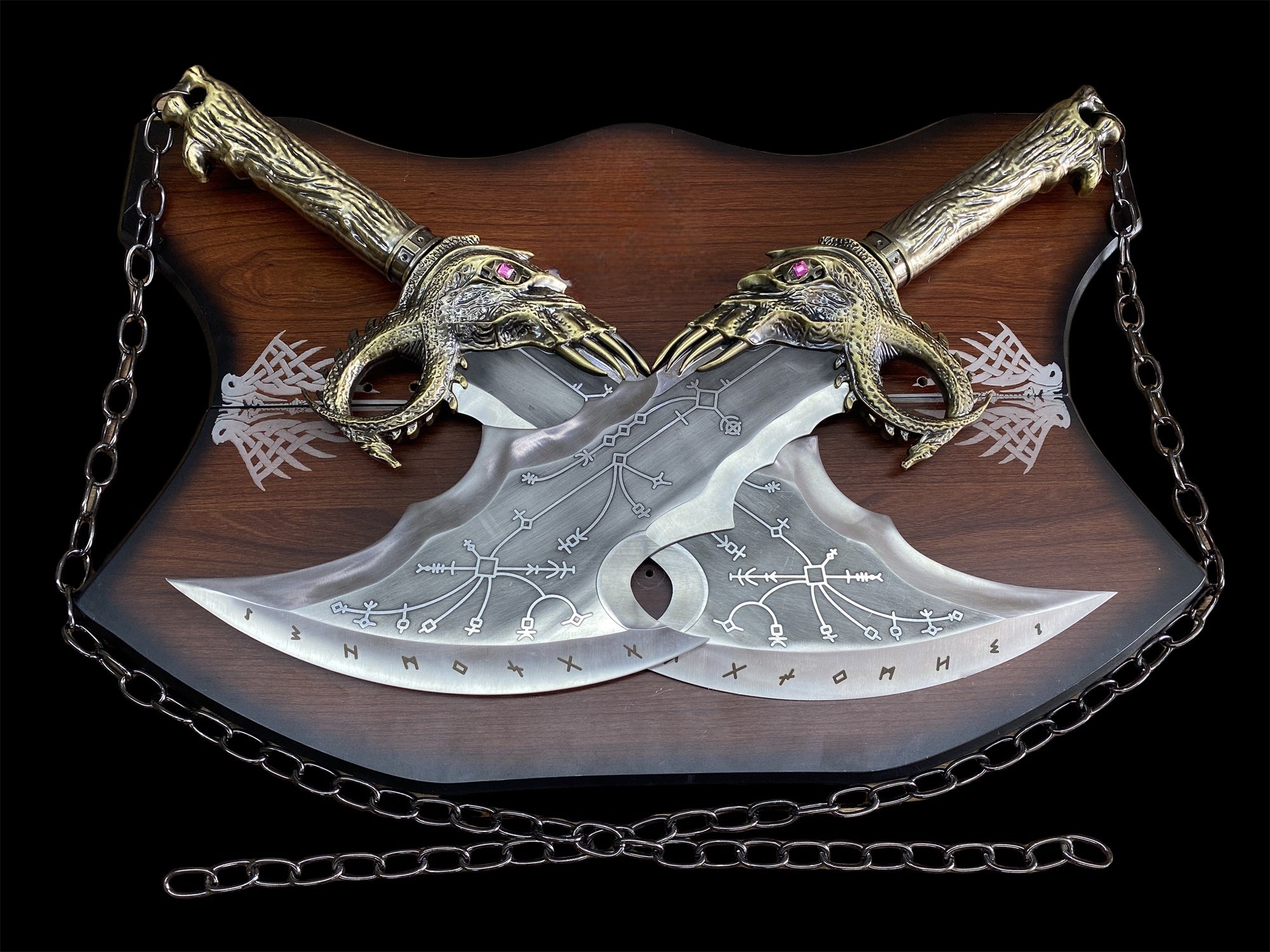 Blades of Chaos Life-size Metal Replica