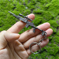 Mini M14 Sniper Rifle Metal Keychain