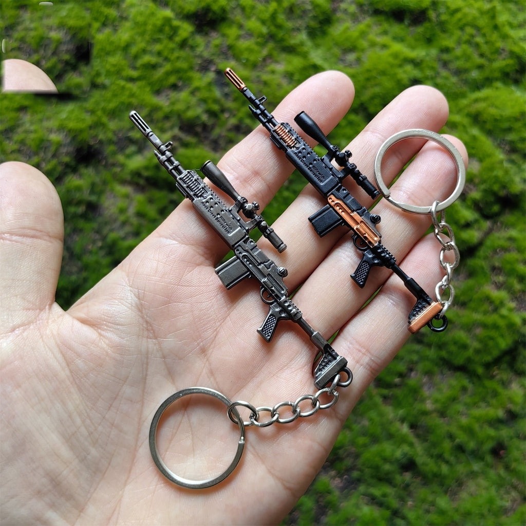 Mini M14 Sniper Rifle Metal Keychain