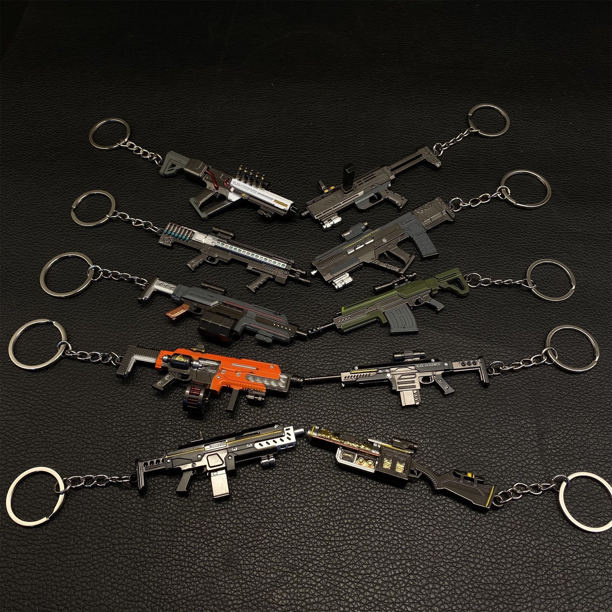 HD2 Gun Keychain Fantastic Charm 10 in 1 Pack