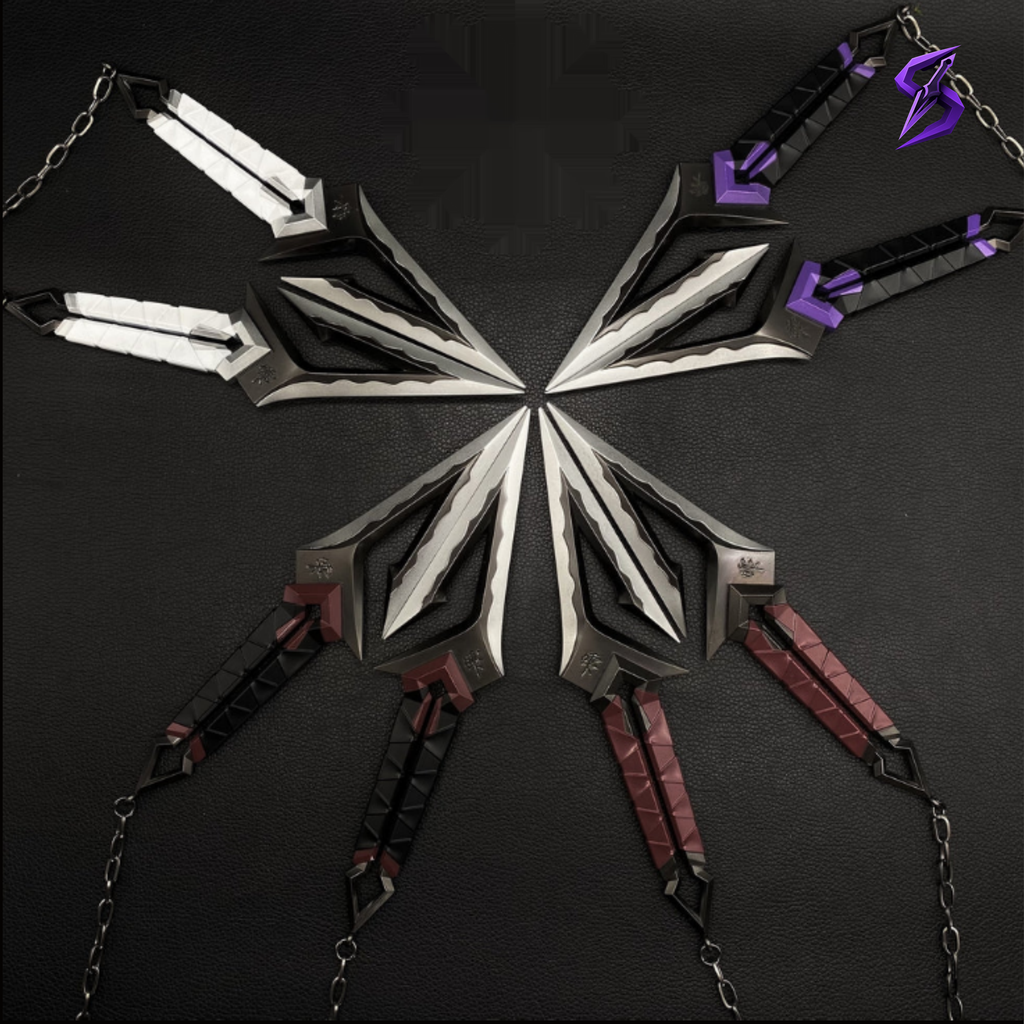 Kunai Kuronami, infographie des trois coloris disponibles