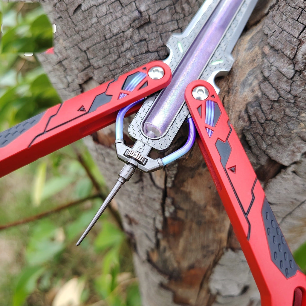 Octane Heirloom Recolor Replica-Octane Balisong Prototype Prop