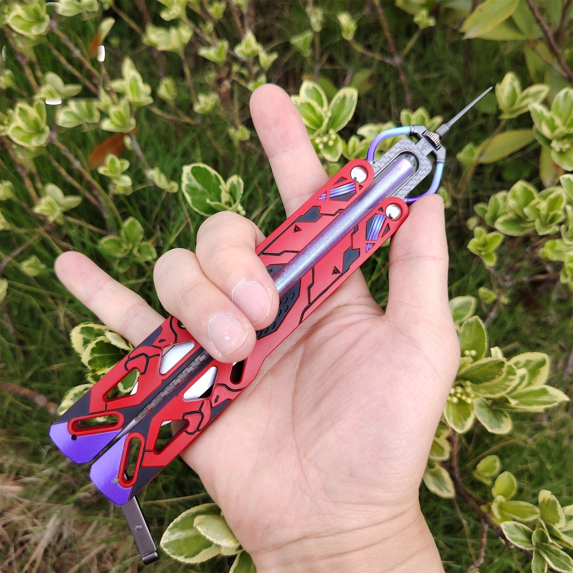 Octane Heirloom Recolor Replica-Octane Balisong Prototype Prop