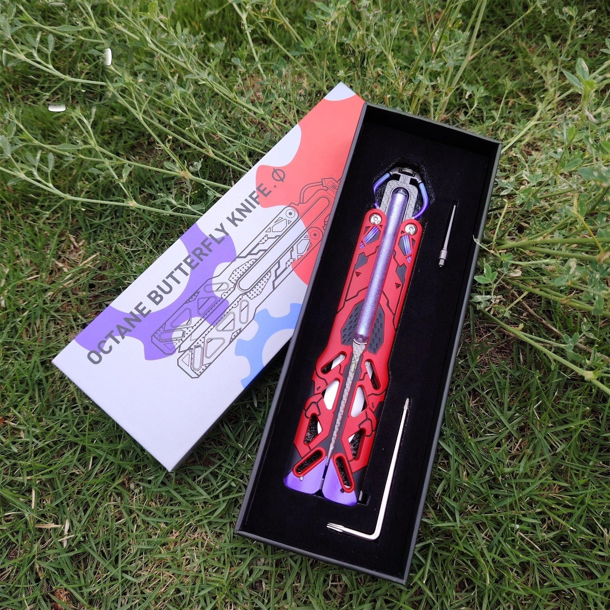 Octane Heirloom Recolor Replica-Octane Balisong Prototype Prop