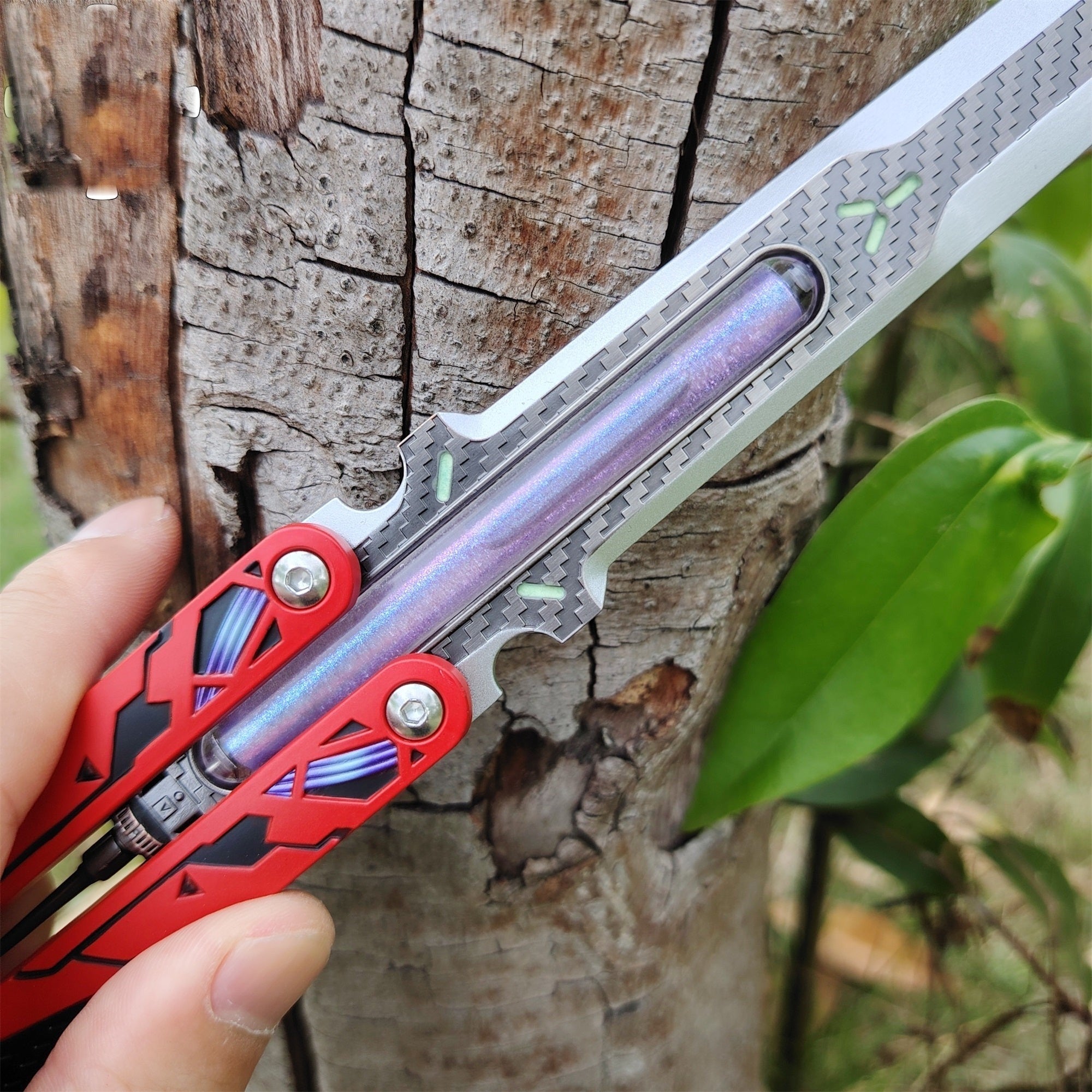 Octane Heirloom Recolor Replica-Octane Balisong Prototype Prop
