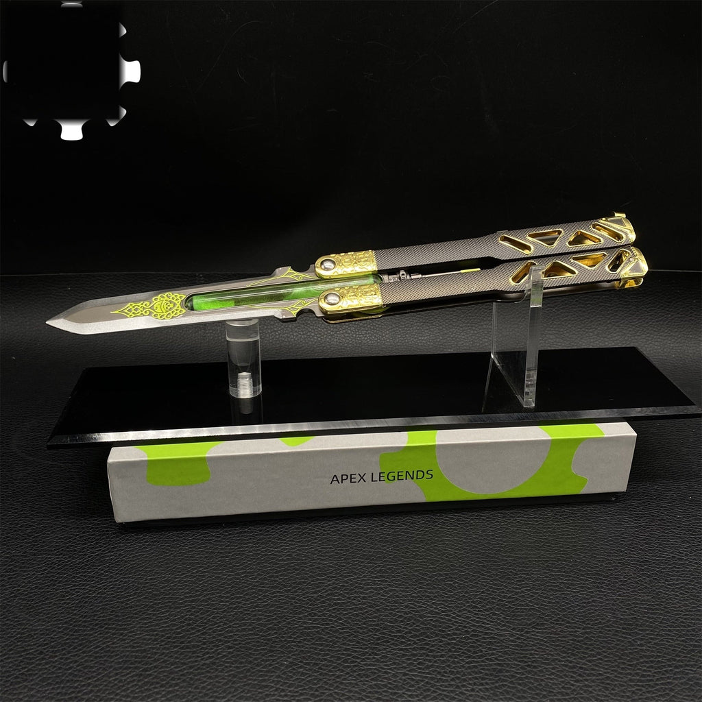 Octane Heirloom V3 Real Liquid Tube Octane Balisong Metal Replica