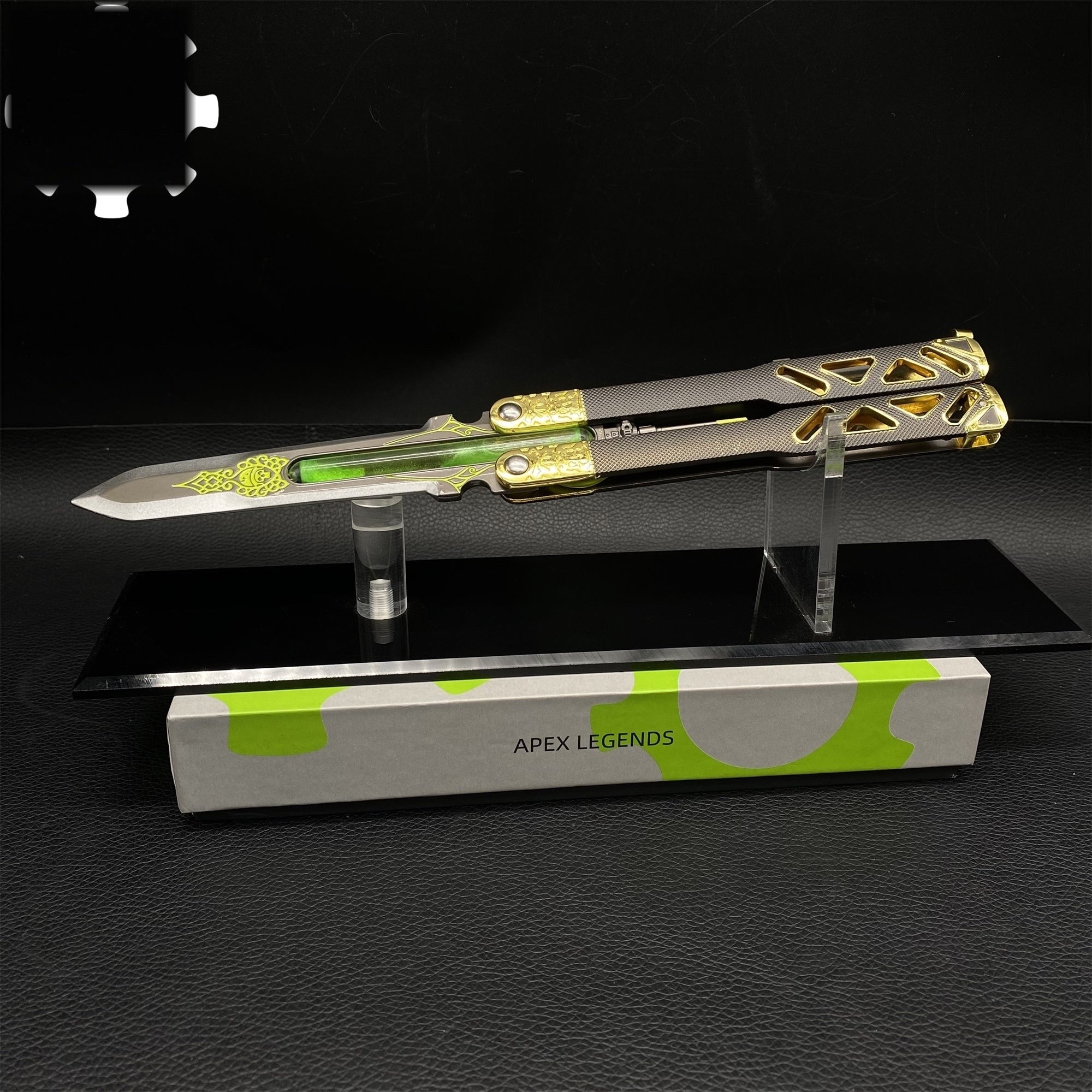 Octane Heirloom V3 Real Liquid Tube Octane Balisong Metal Replica