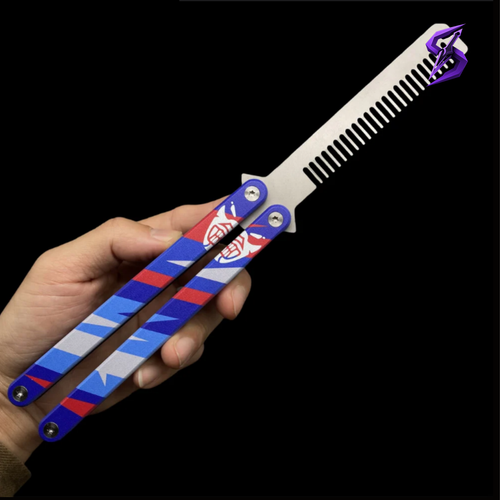 Peigne balisong Yoru CNC, manche en alliage d'aluminium, présentation