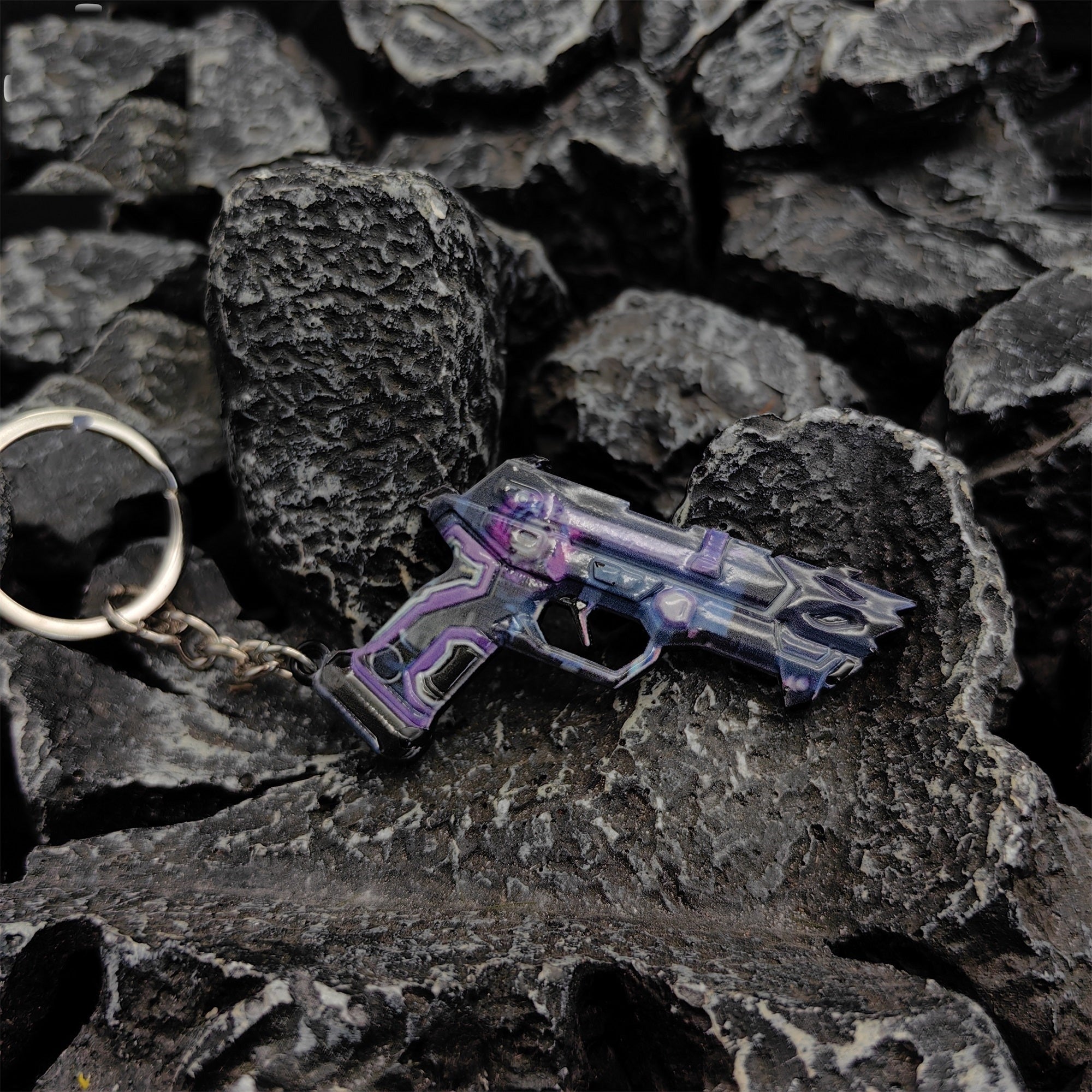 Mini Undercity Classic Gun Metal Keychain