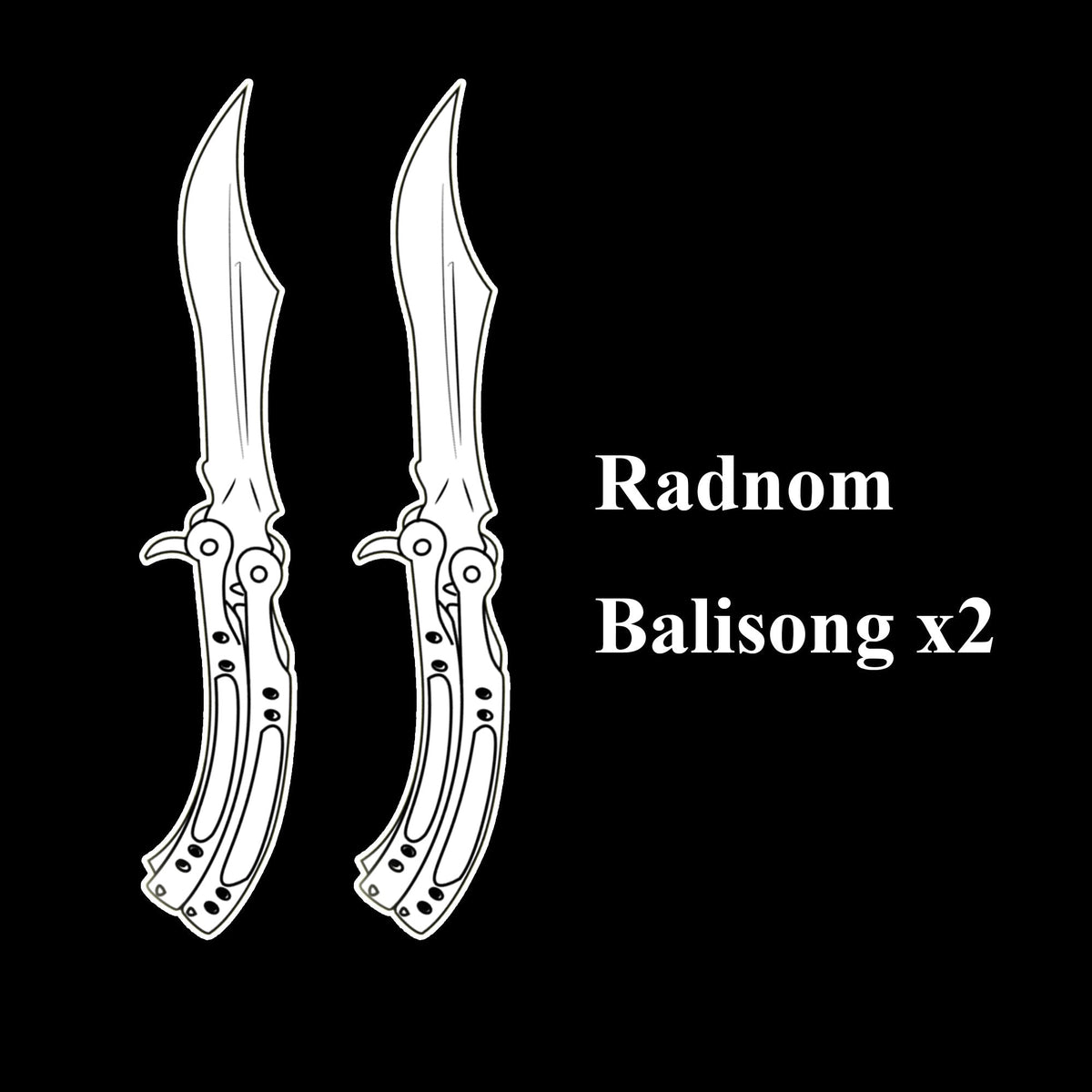 Mystery Box Balisong Trainer CS – Lames Émoussées