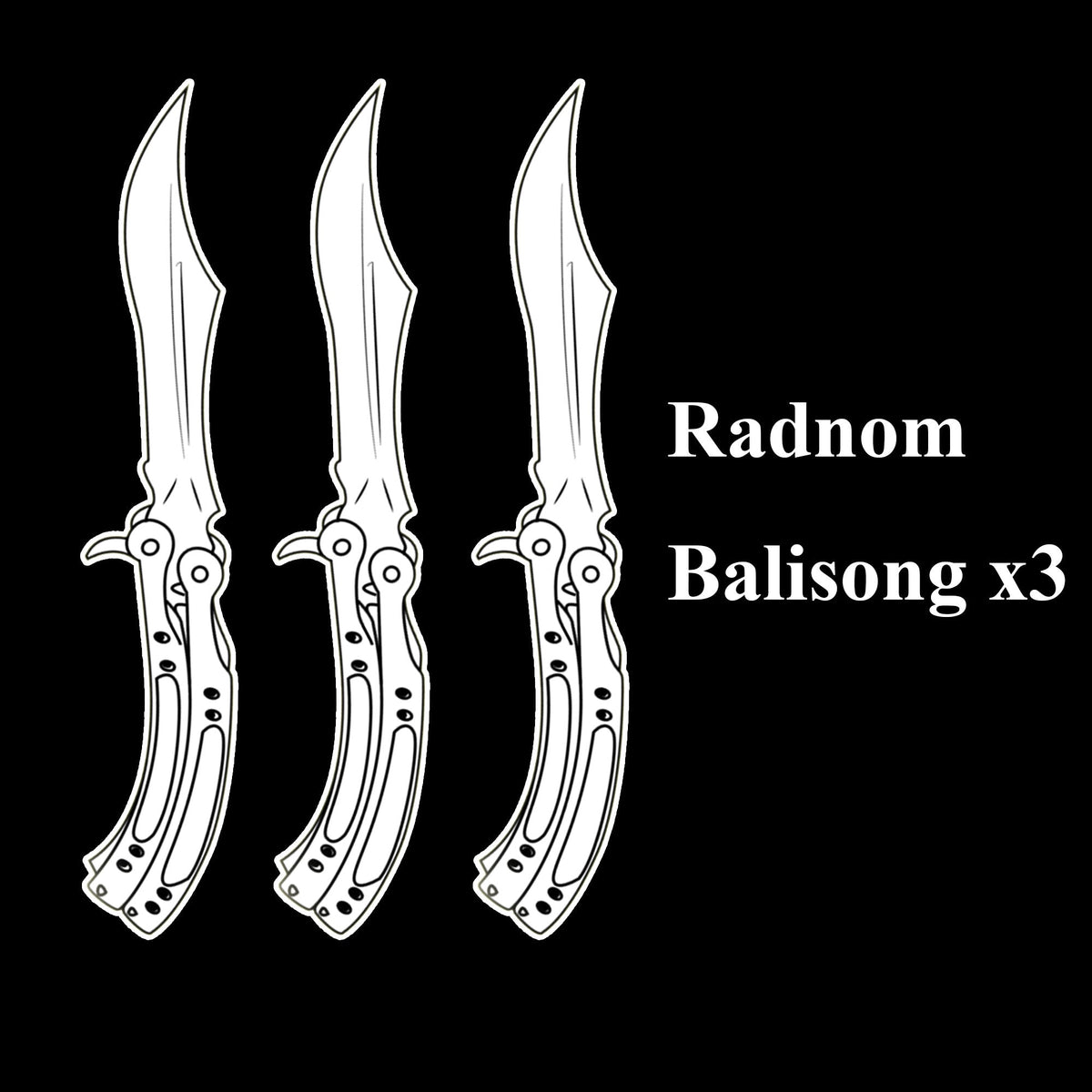 Mystery Box Balisong Trainer CS – Lames Émoussées