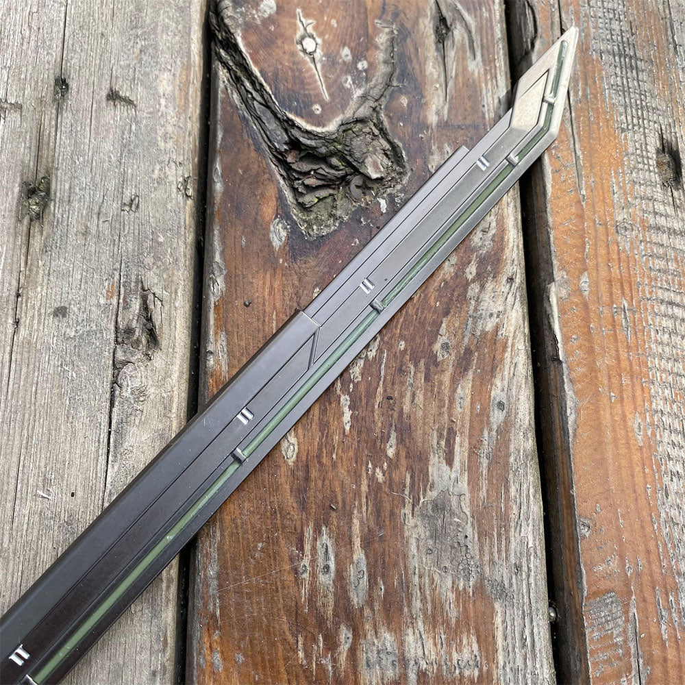 Cadeau de passe-temps Gamer avec accessoire cosplay en métal lumineux RGX Blade Blunt Edge