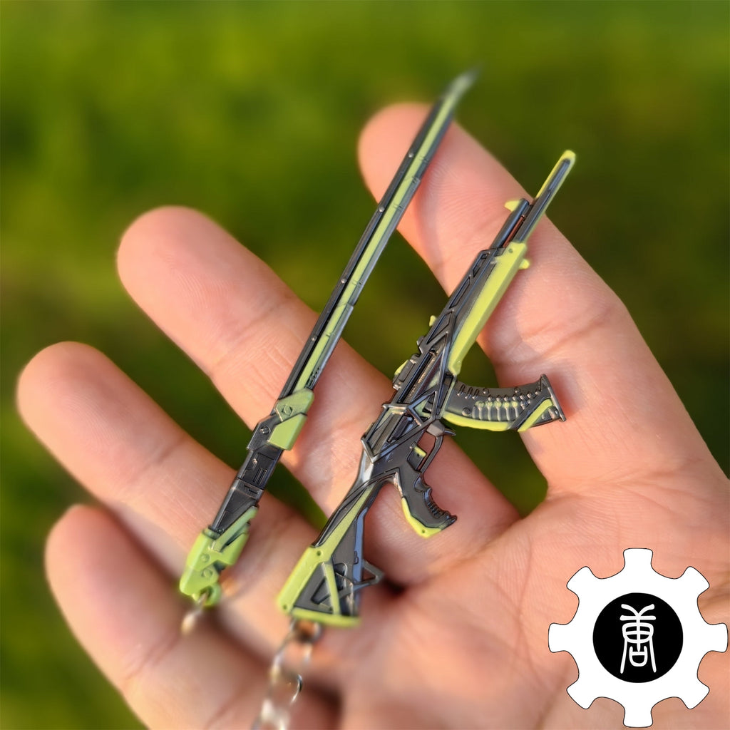 Porte-clés Métal RGX 11z Pro Vandal & Lame – Pack 2-en-1 (Valorant)