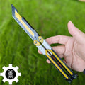Couteau Papillon RGX – Réplique Métal Lame Émoussée (Valorant)