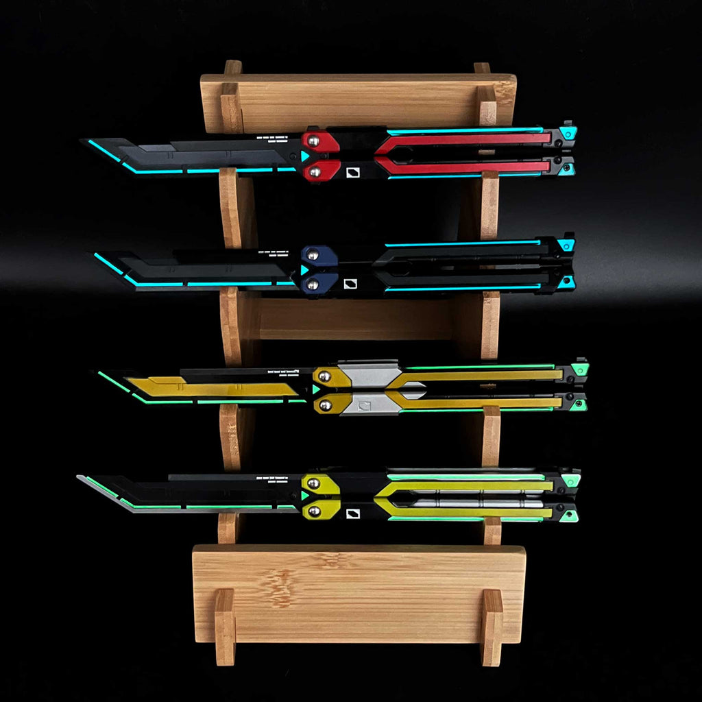 Couteau Papillon RGX – Réplique Métal Lame Émoussée (Valorant)