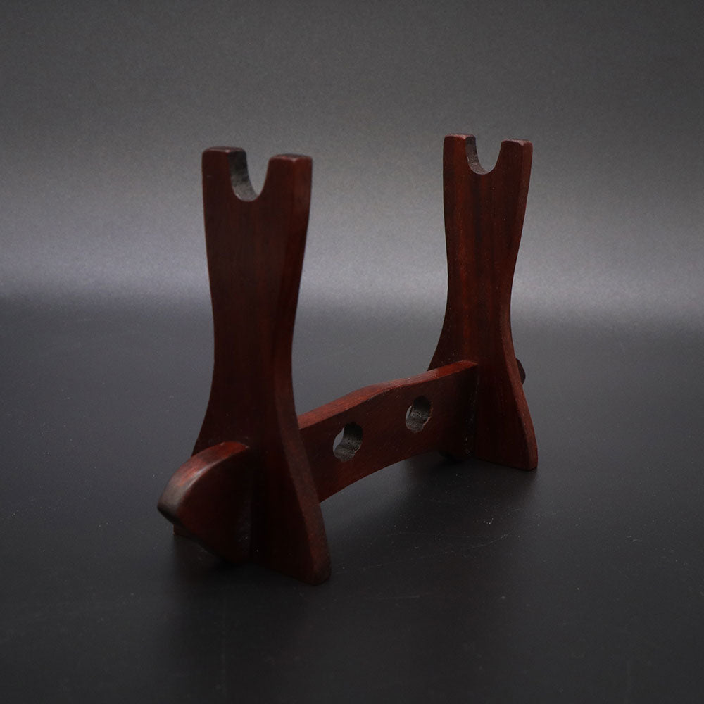 Support d'Exposition Mini en Santal Rouge – Fait Main
