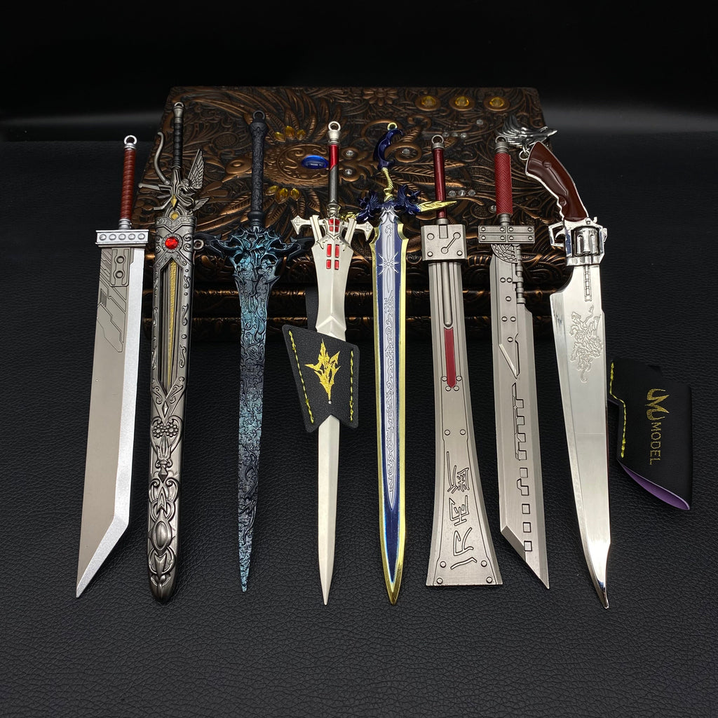 FF Series Cloud Sword Sephiroth Katana Squall Gun Blade 9 In 1 Pack