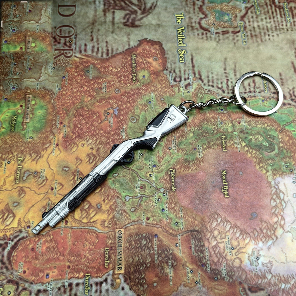 Tiny Radiant Crisis 001 Bucky Gun Metal Keychain