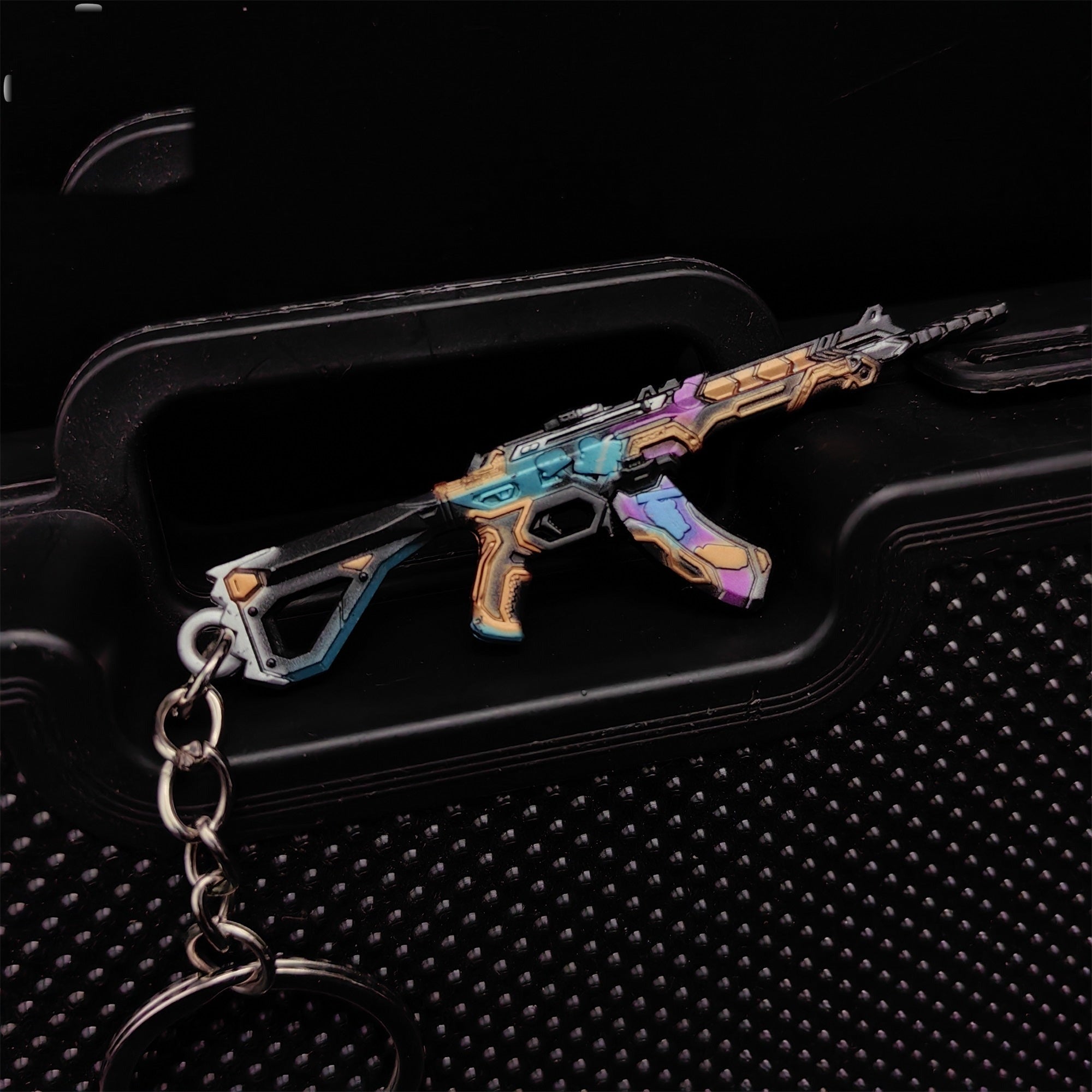 Mini Glitchpop Vandal Gun Metal Keychain