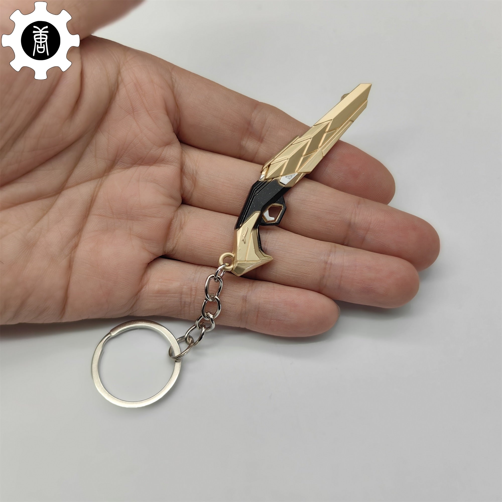 Val Araxys Shorty Gun Model Keychain Metal Pendant