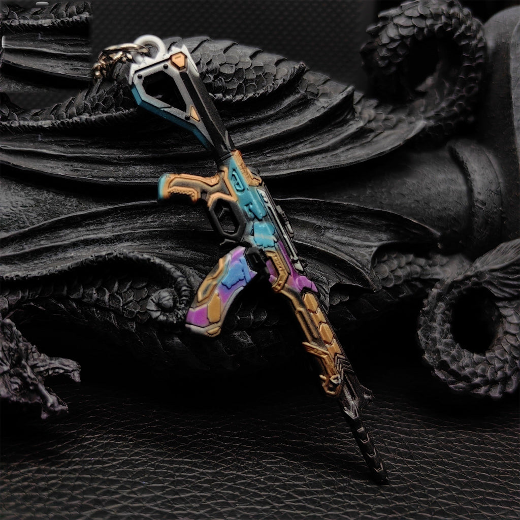 Mini Glitchpop Vandal Gun Metal Keychain