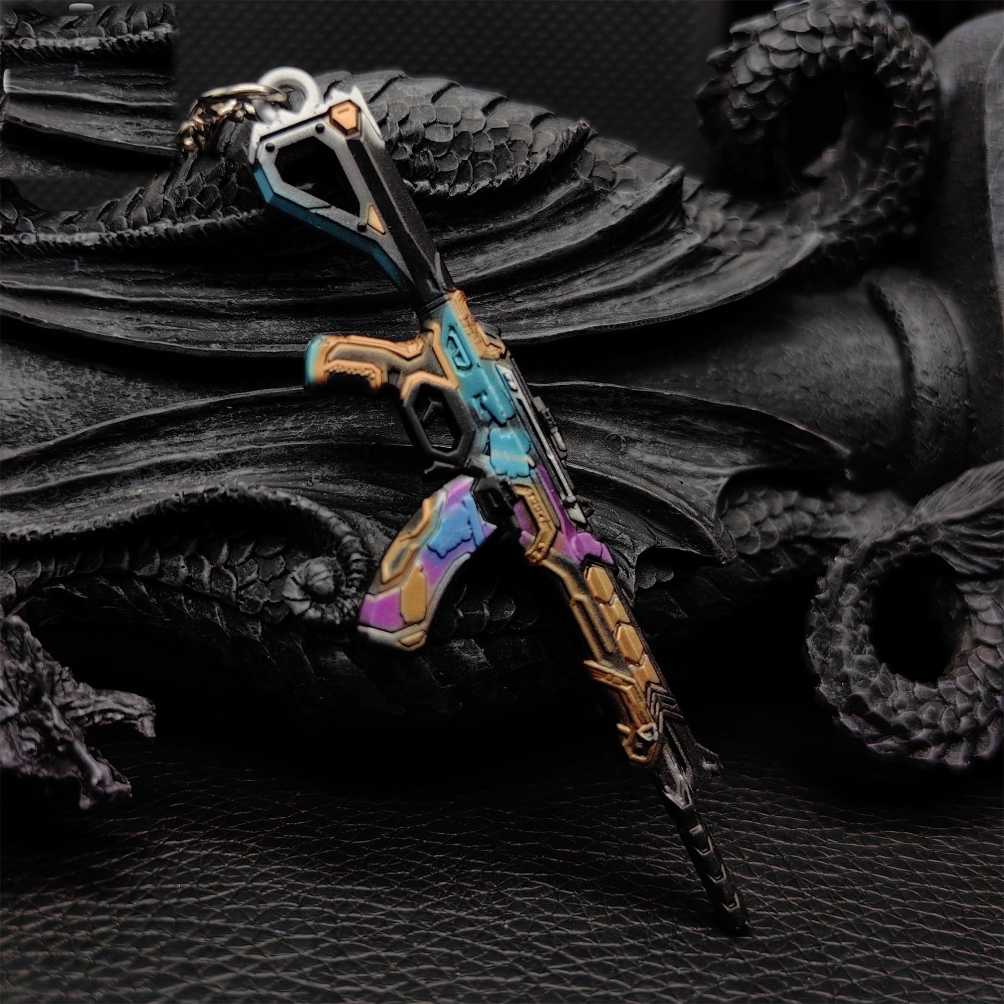 Mini Glitchpop Vandal Gun Metal Keychain