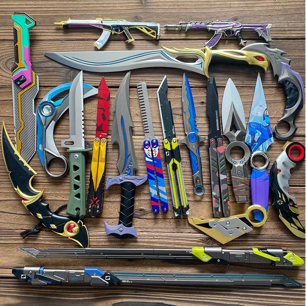 Couteaux Valorant en Métal – Répliques Skins de Collection