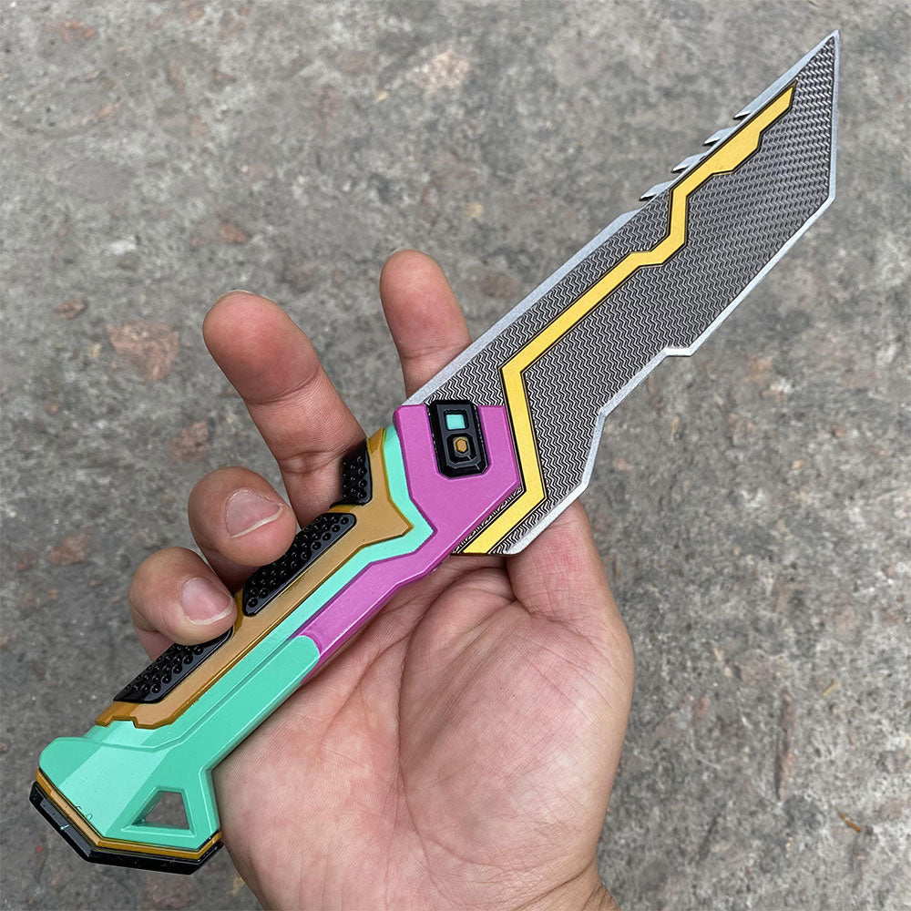 Réplique Métal 1:1 Couteau Glitchpop – Lame Émoussée (Valorant)