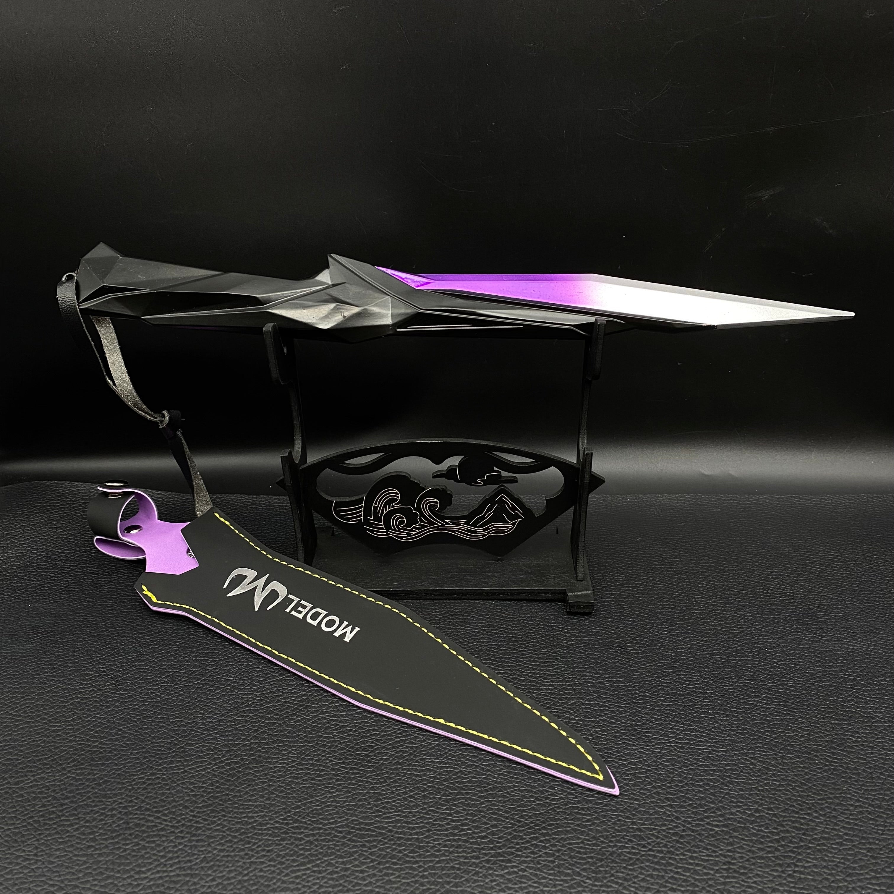 28CM Metal Singularity Knife Purple Replica