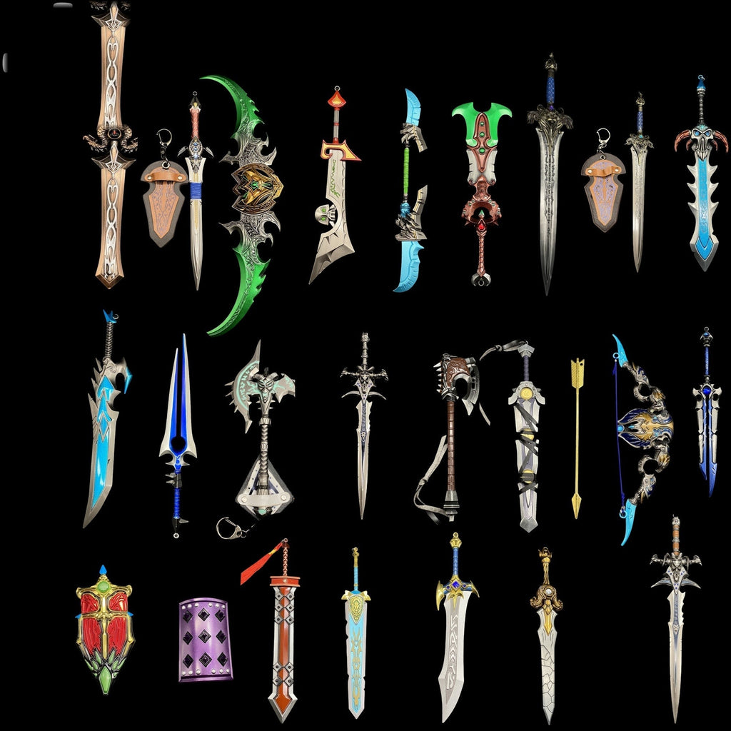 WOW Classical Metal Weapons Collection 24 Options