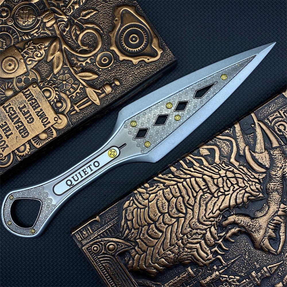 White Wraith Kunai Wraith Blunt Blade Balisong 2 in 1 Pack
