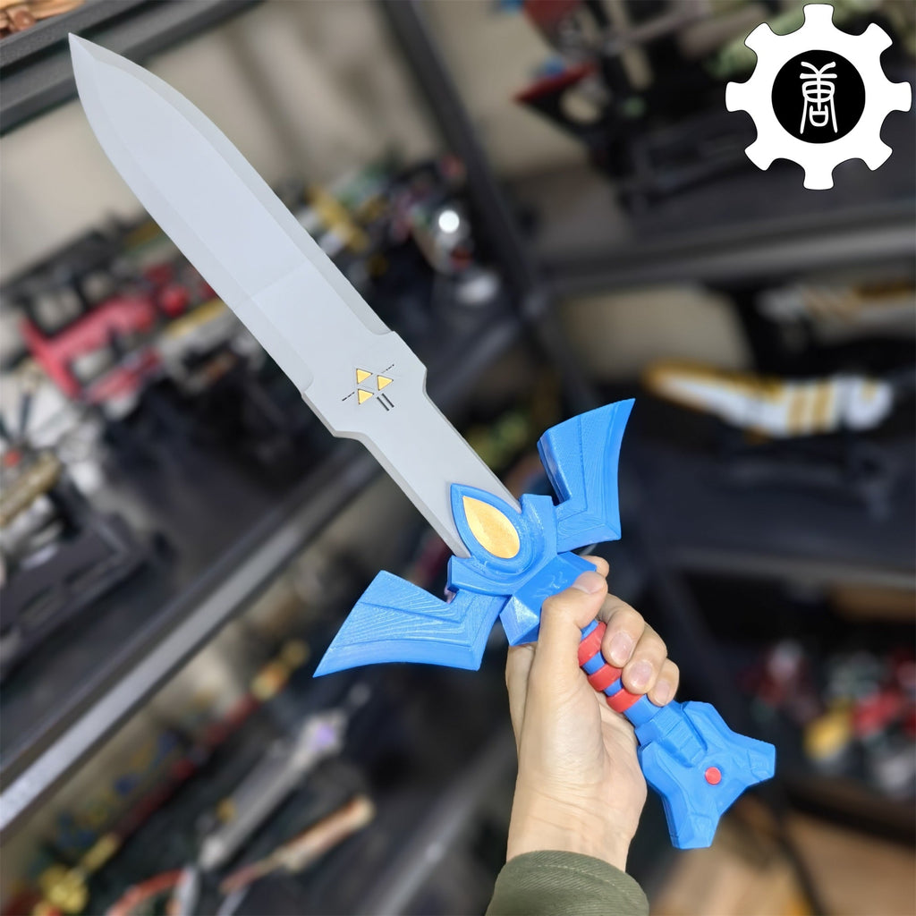 3D-Printed Link Master Sword Hylian Shield Replica