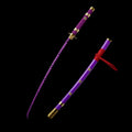 IRL Zoro Enma Katana Legendary Pirate Black Blade Replica For Collection