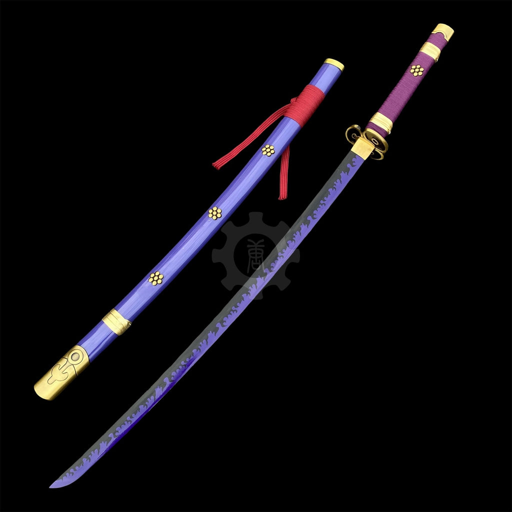 Katanas Yubashiri, Wado Ichimonji, Shusui, Enma & Sandai Kitetsu – Acier Carbone (One Piece)