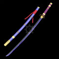 Katanas Yubashiri, Wado Ichimonji, Shusui, Enma & Sandai Kitetsu – Acier Carbone (One Piece)