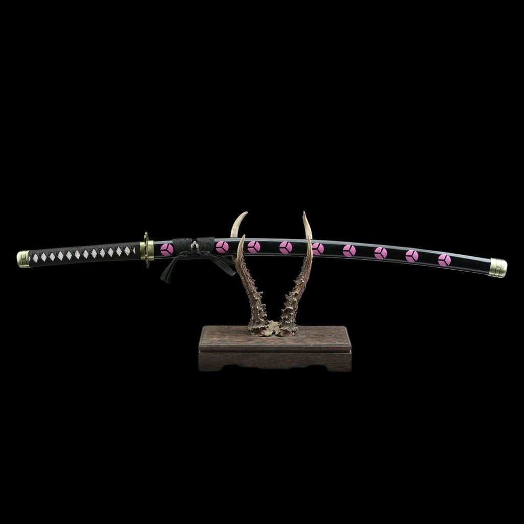 Zoro Shusui Katana Legendary Pirate Black Blade Replica 2 Hamon Option